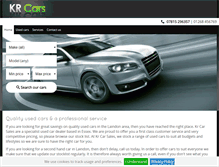 Tablet Screenshot of krcarsales.co.uk